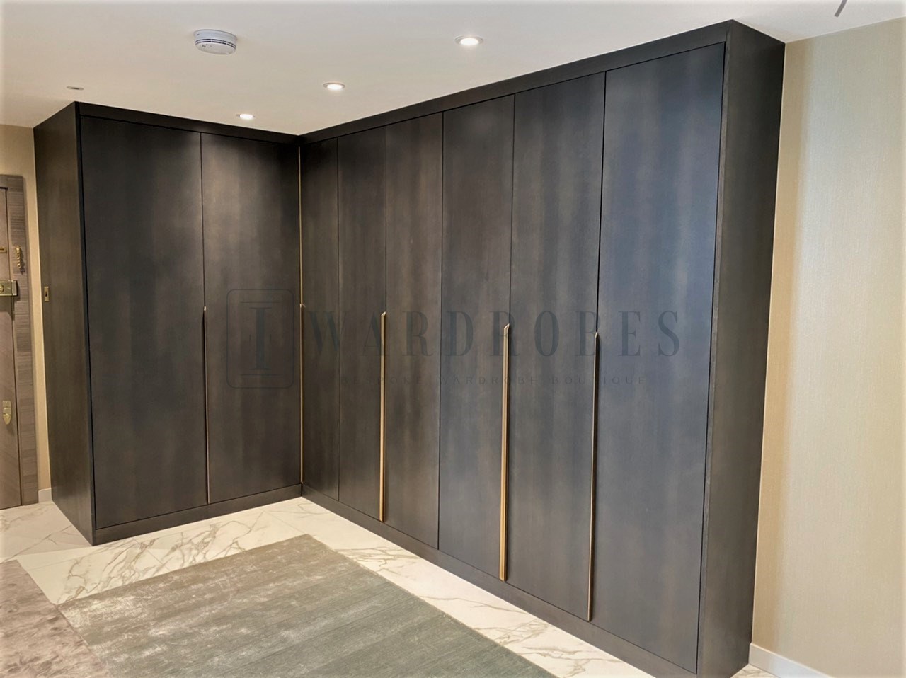 Real wood veneer hallway wardrobe